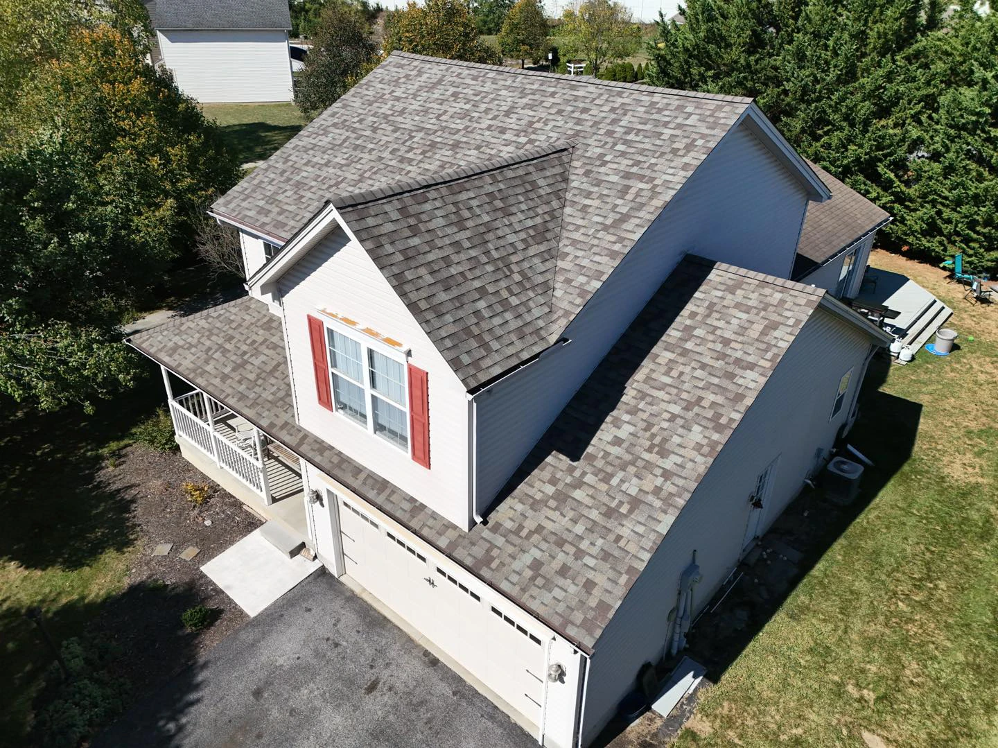 Here’s a nice Owens Corning Roofing Total Protection Roof System in Carlisle, PA in the color Driftwood. This roof had leaked creating some rotten wood that had to be replaced with the reroof.