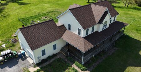 An Aging Roof with Wind Damage