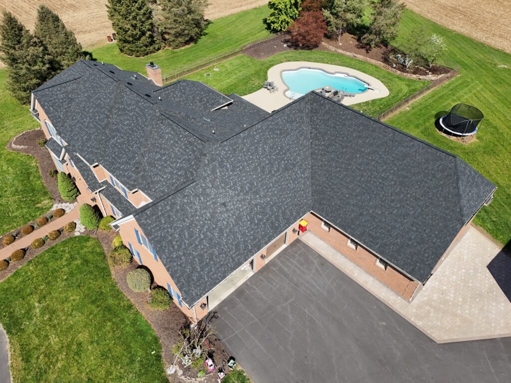 New Roof for 12,000 Square Foot Home Plus Skylights