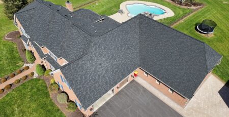 New Roof for 12,000 Square Foot Home Plus Skylights