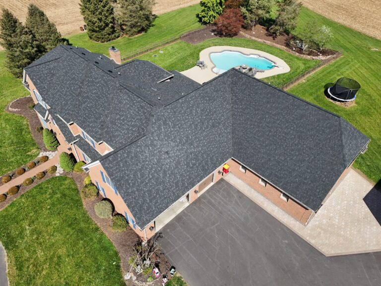 New Roof for 12,000 Square Foot Home Plus Skylights